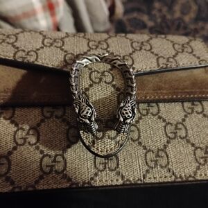 Gucci Beige and Brown Shoulder Bag